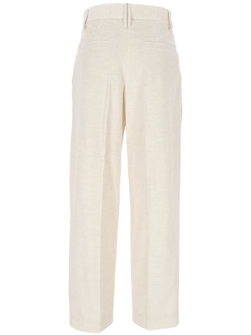 Pantaloni a coste beige BRUNELLO CUCINELLI | MP576P8562C058